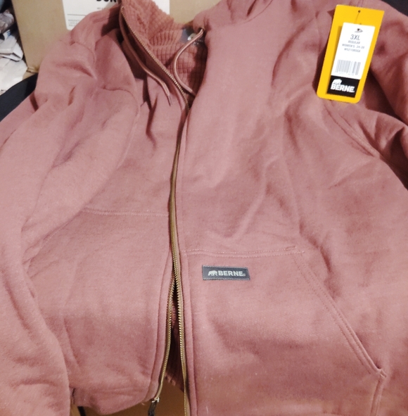 Women's Berna Zip-Up sjerpa lined  Hoodie - Picture 2 of 4